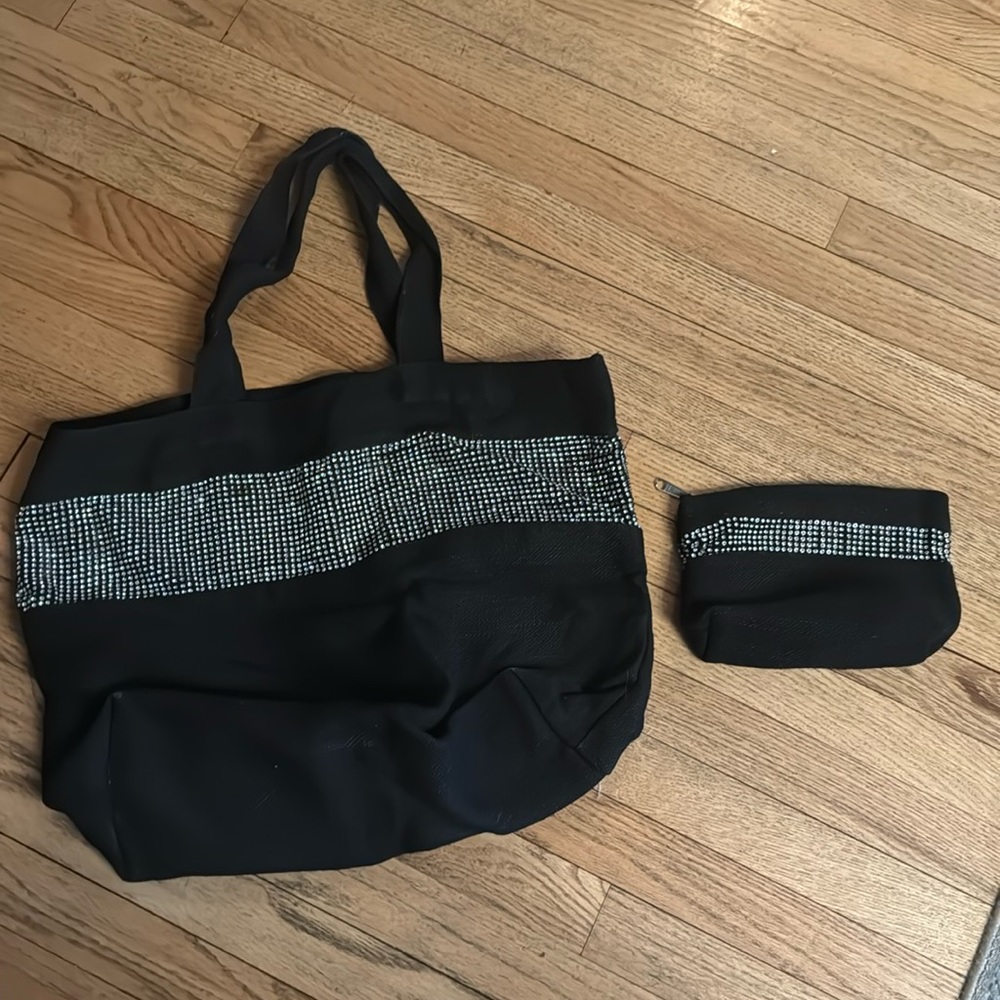 Tote bag and makeup pouch